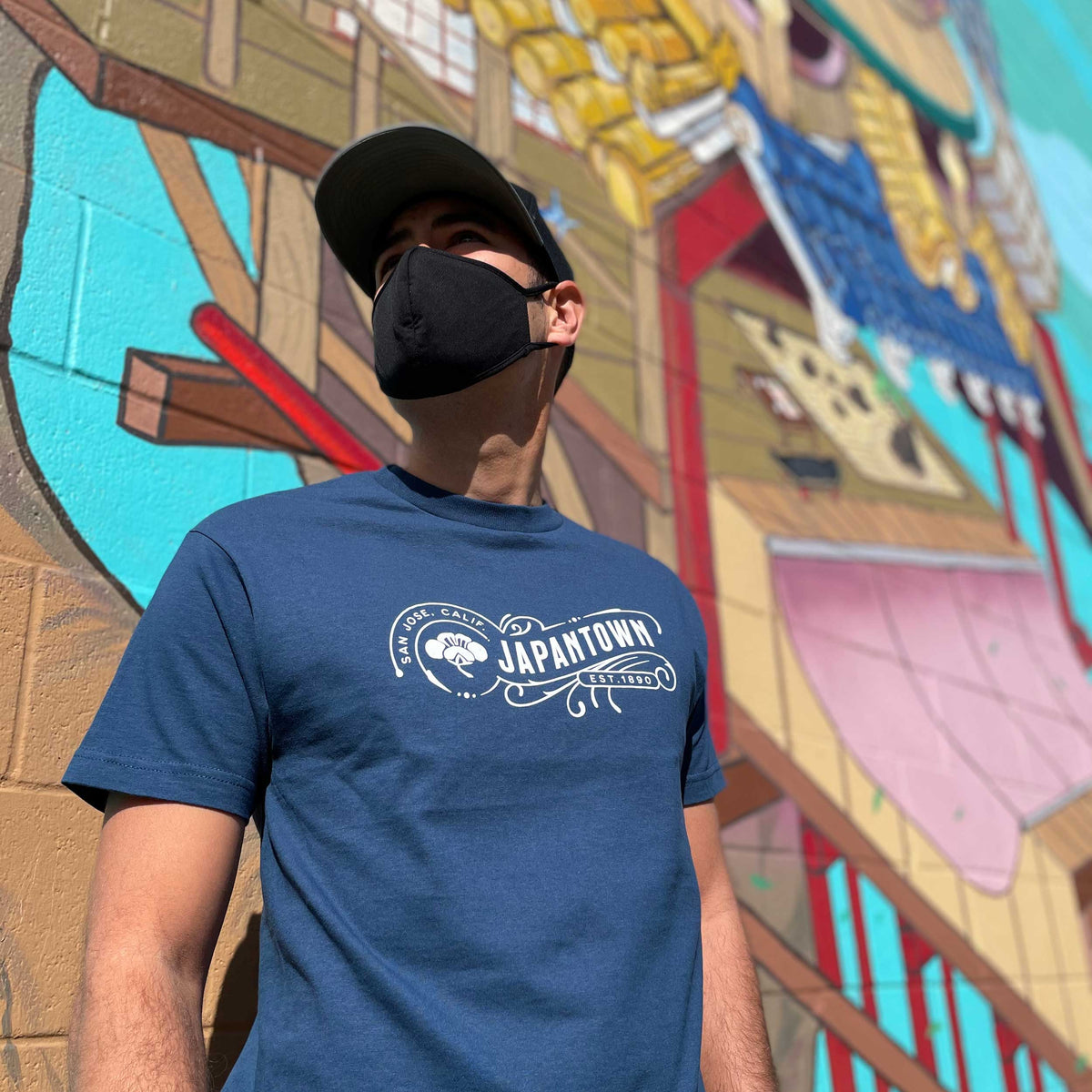 Japantown Est. 1890 Tee Rasteroids Design